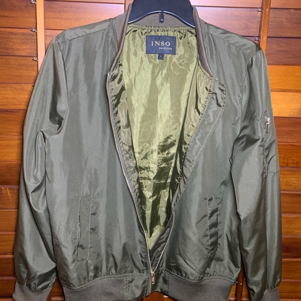 Inso Collection Womans Army Green Jacket
